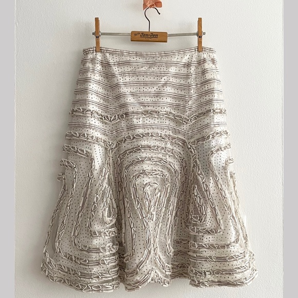 NWT ESCADA Skirt -Tulle & Silk Two layers skirt 38 - Picture 2 of 16
